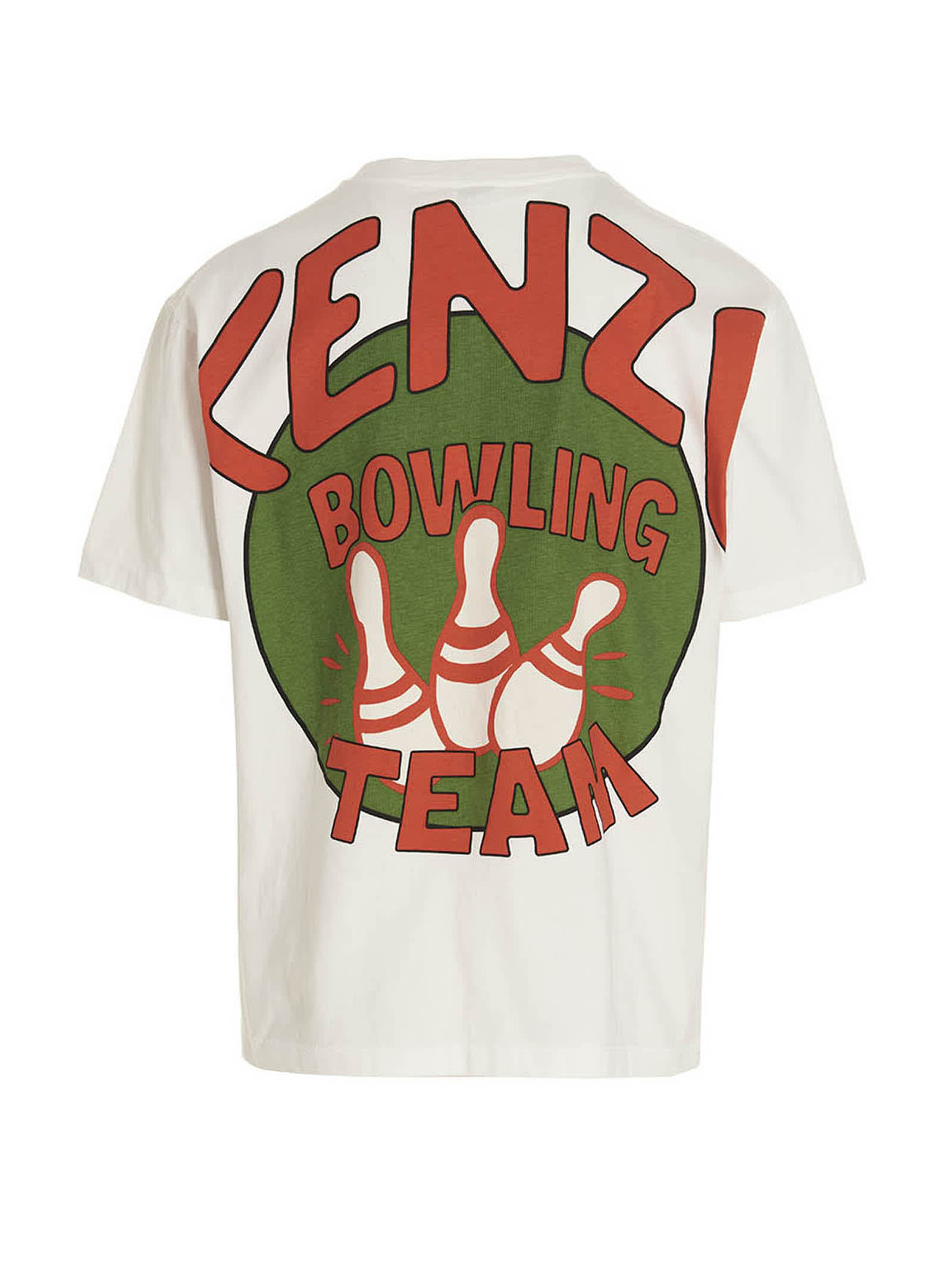 Shop Kenzo Bowling Team T-shirt In White
