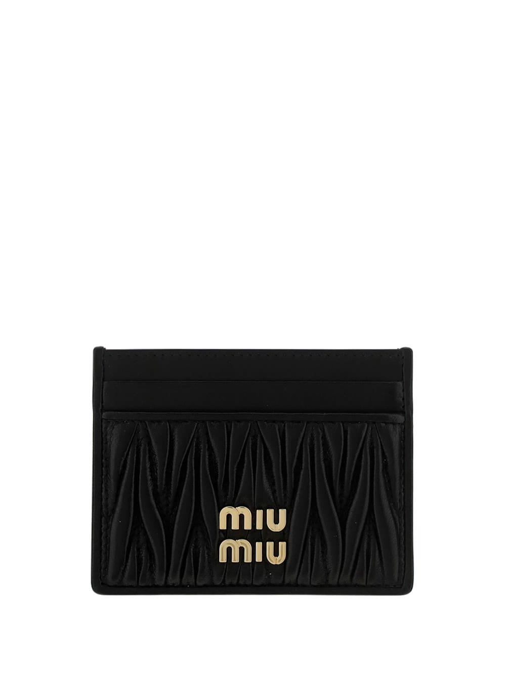 Shop Miu Miu Card Holder In Black