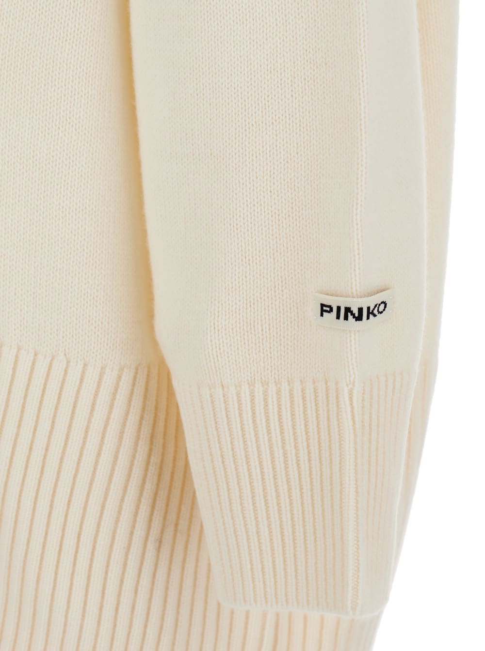 Shop Pinko Asian Abito 100% Lana Stories In White