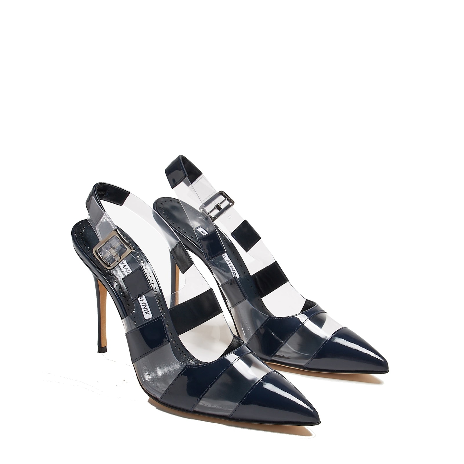 Manolo Blahnik Uxra 105 Pumps In Blue