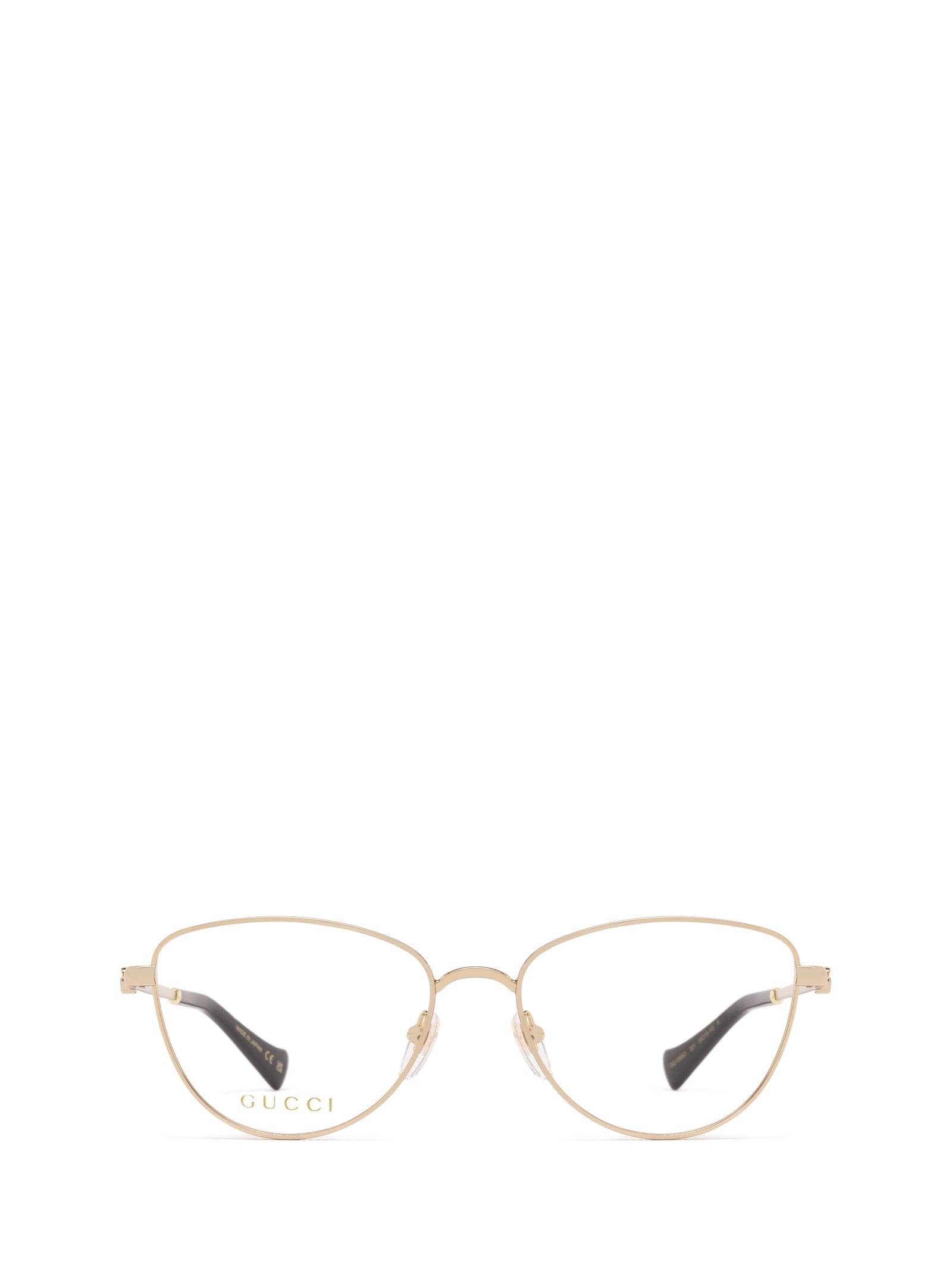 Shop Gucci Gg1595o Gold Glasses