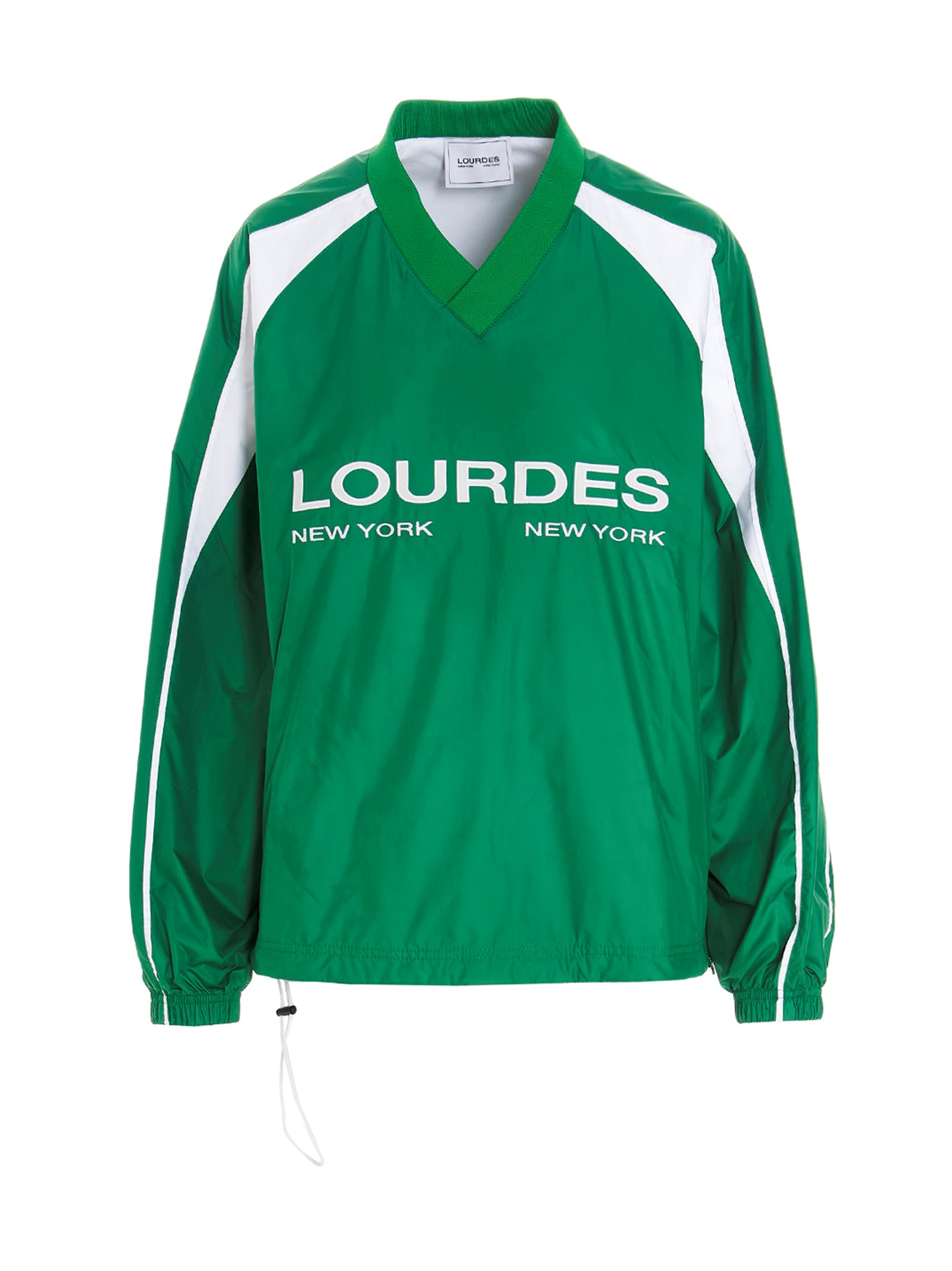 Lourdes Logo Embroidery Nylon Sweatshirt