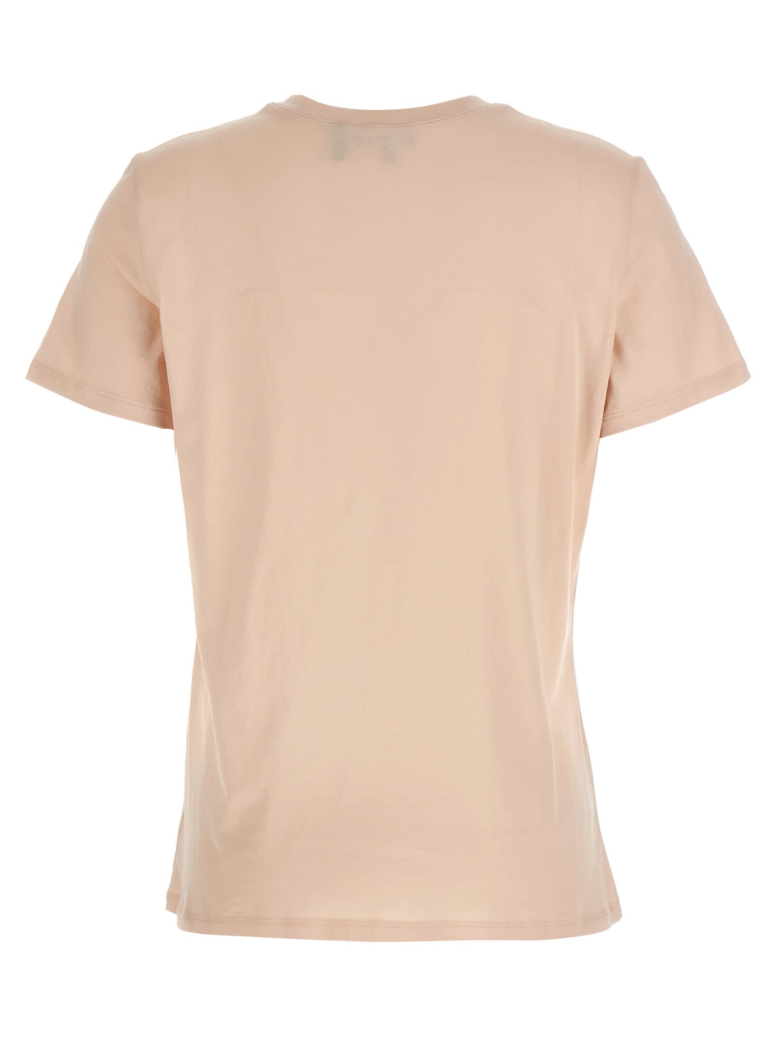 Theory Simple Crew Neck T-shirt In Pink