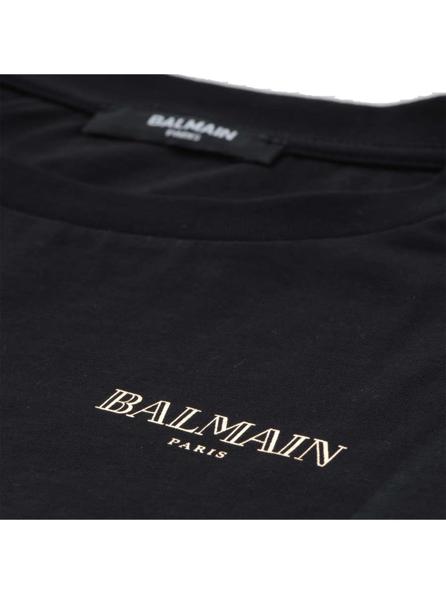 Balmain T-shirt With Logo In Black