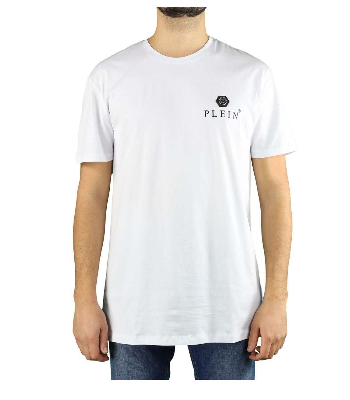 Philipp Plein Ss Iconic Plein White Logo T-shirt