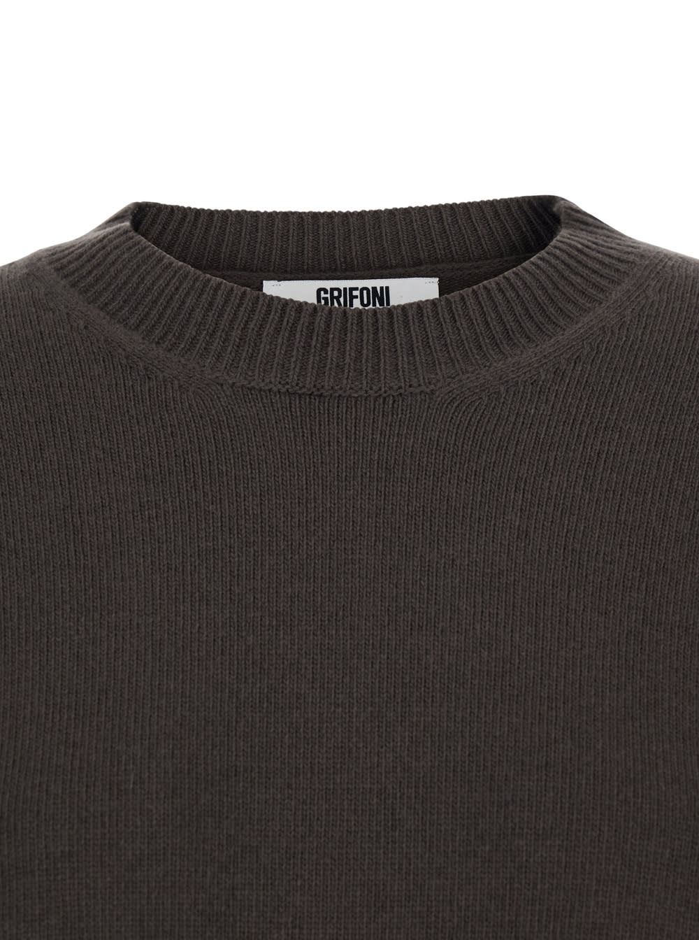 Mauro Grifoni Long-sleeved Sweater In Brown