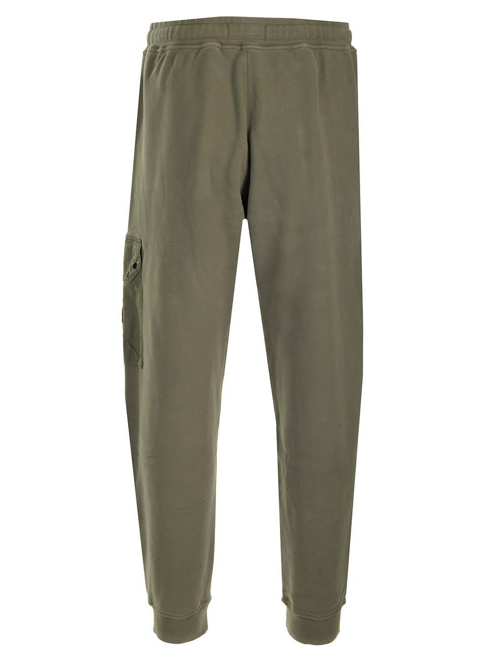 Shop Stone Island Logo Patch Cargo Jogging Pants In Muschio