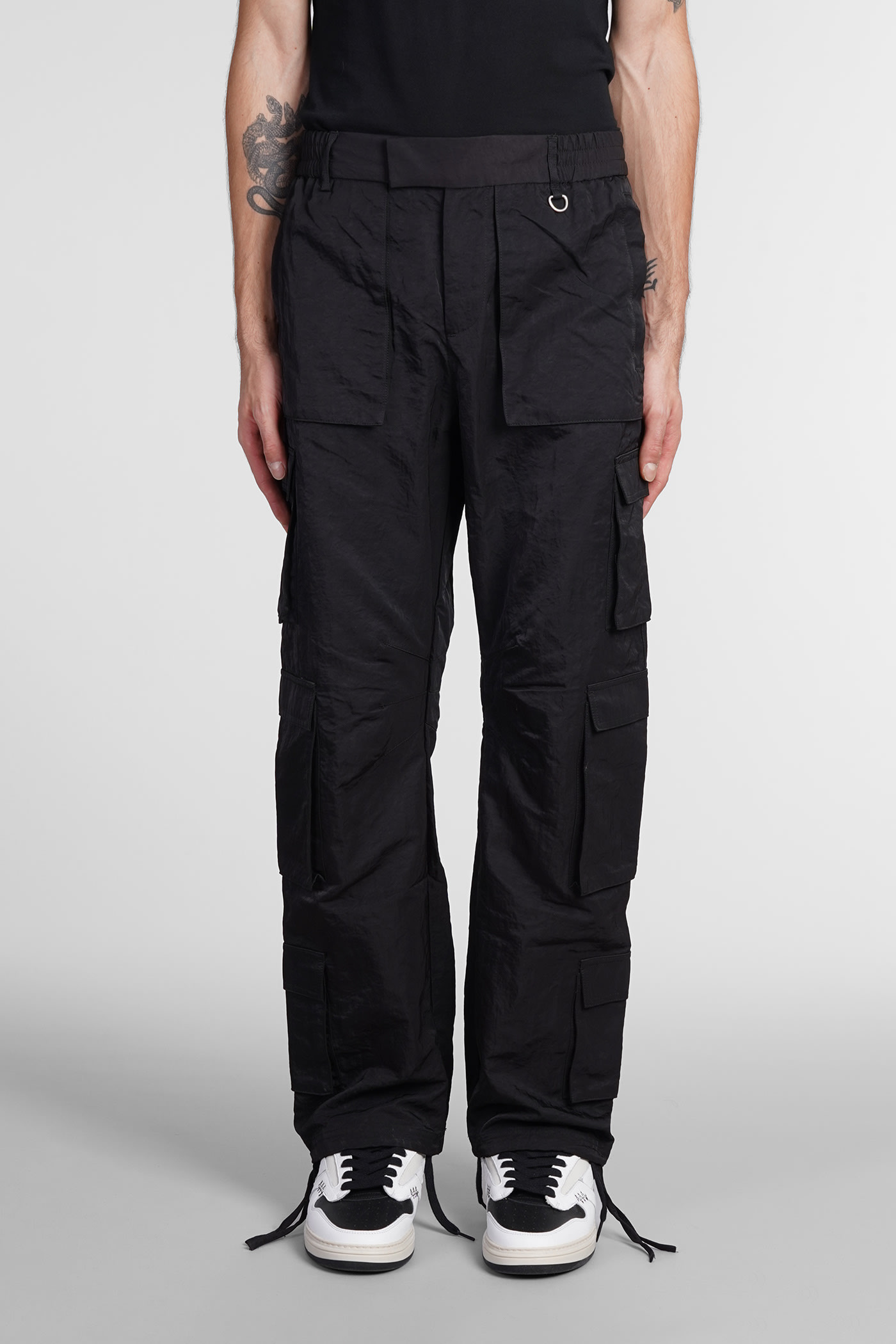 Shop Represent Pants In Black Viscose Pants