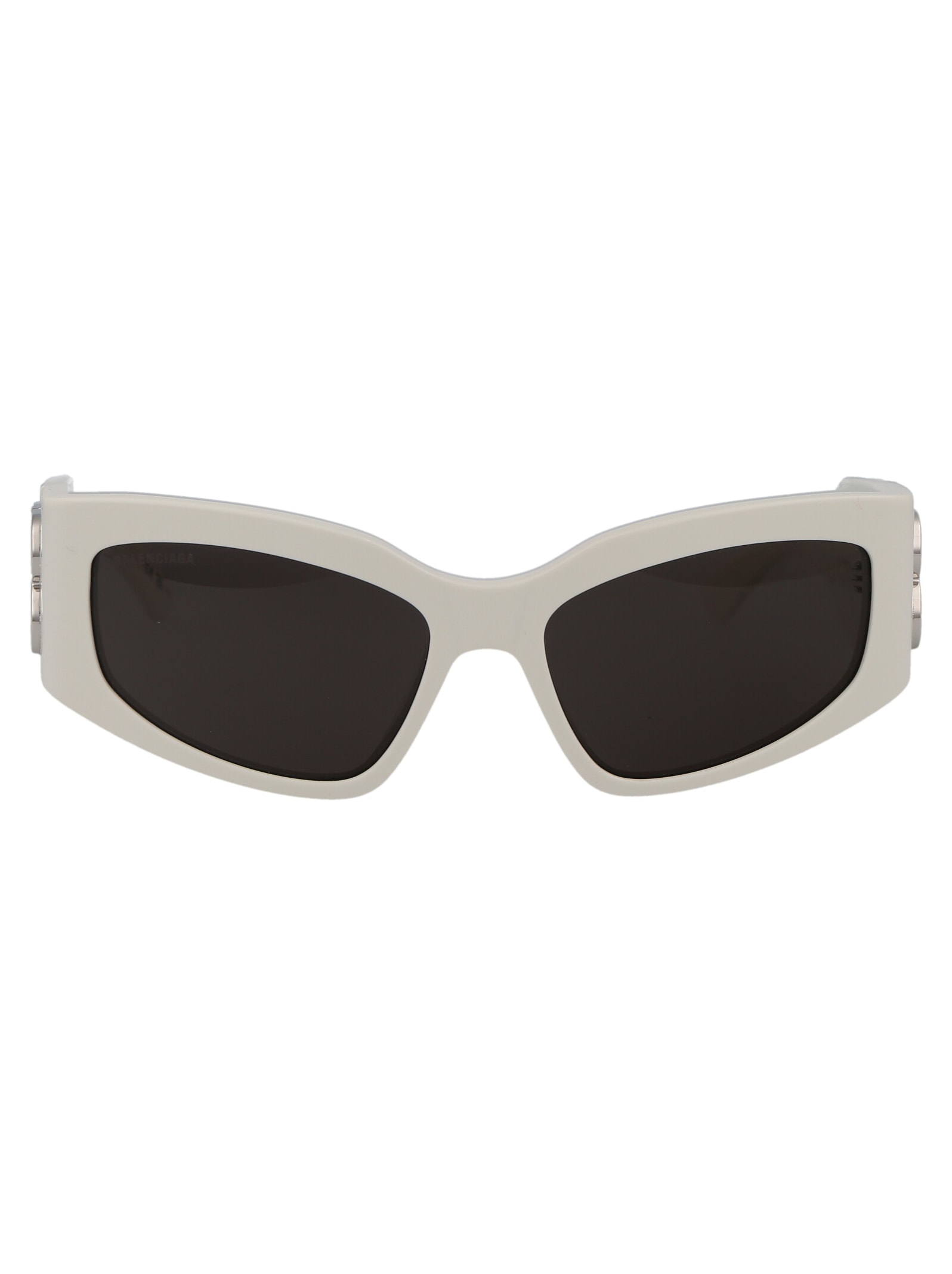 Balenciaga Bb0321s Sunglasses In 005 White White Grey