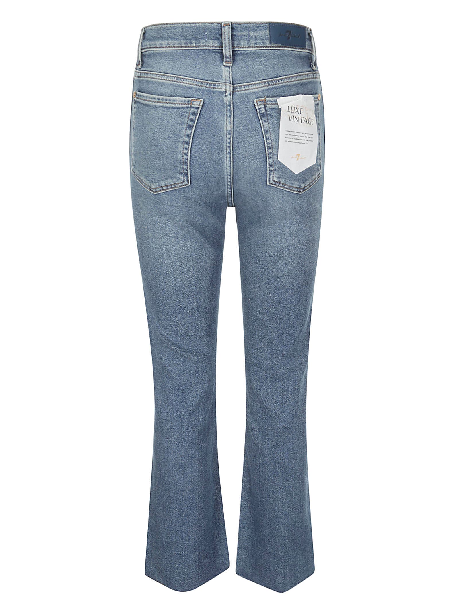 Shop 7 For All Mankind Hw Slim Kick Luxvinsealev In Dark Blue