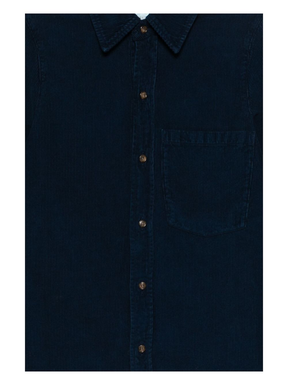 Victoria Beckham Cotton Corduroy Shirt In Black