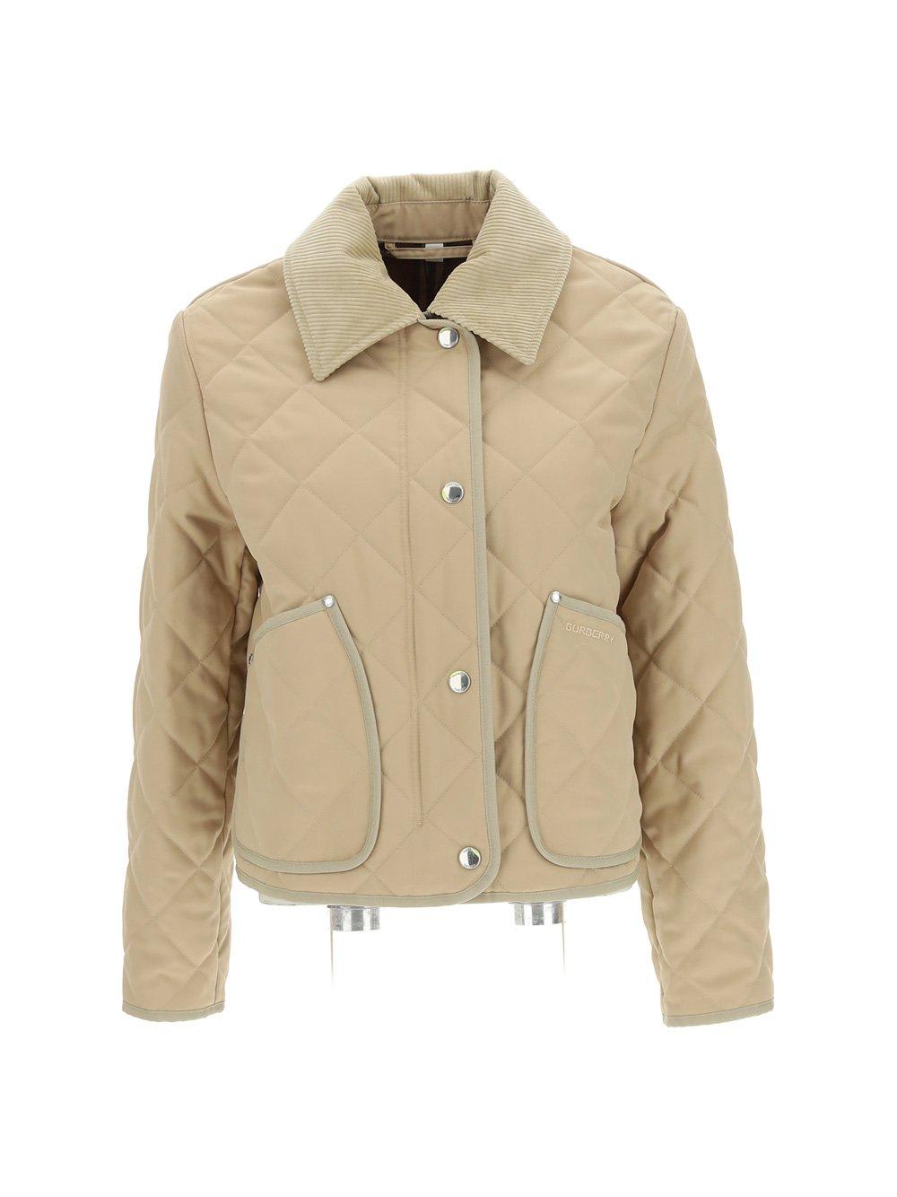 Burberry Diamond Quilted Buttoned Jacket