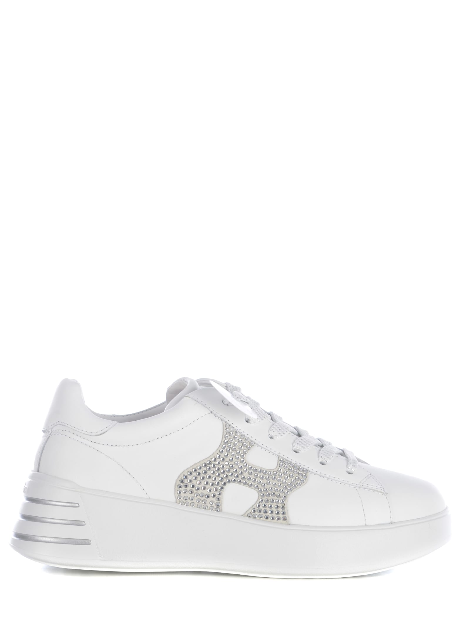 Shop Hogan Sneakers  Rebel Made In Leather In White