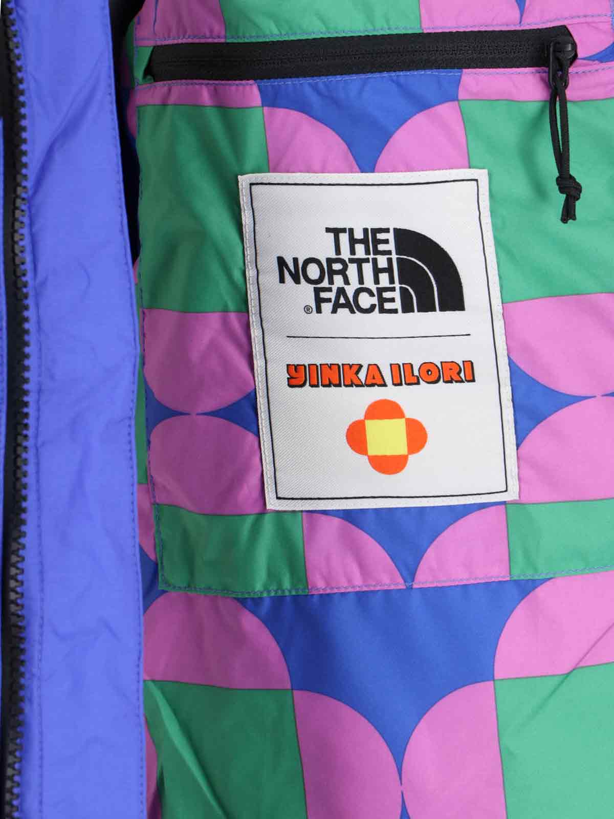 Shop The North Face X Yinka Ilori Two-tone Down Jacket In Blue