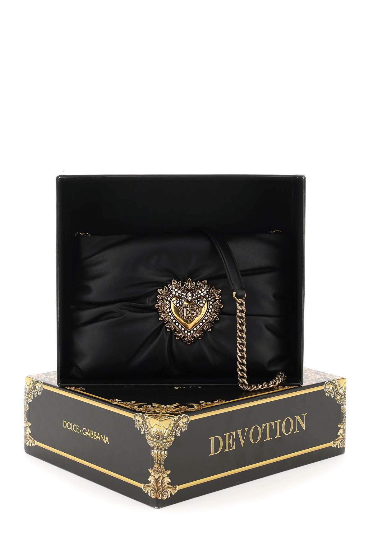 Shop Dolce & Gabbana Devotion Soft Crossbody Bag In Nero