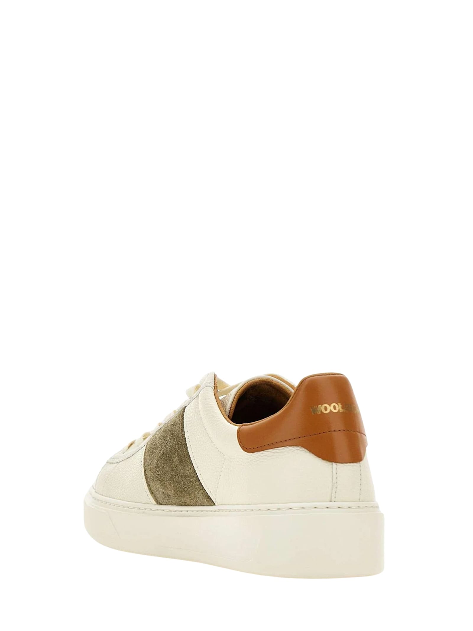 Woolrich Modern Low-top Sneakers With Contrasting Heel Tab In White