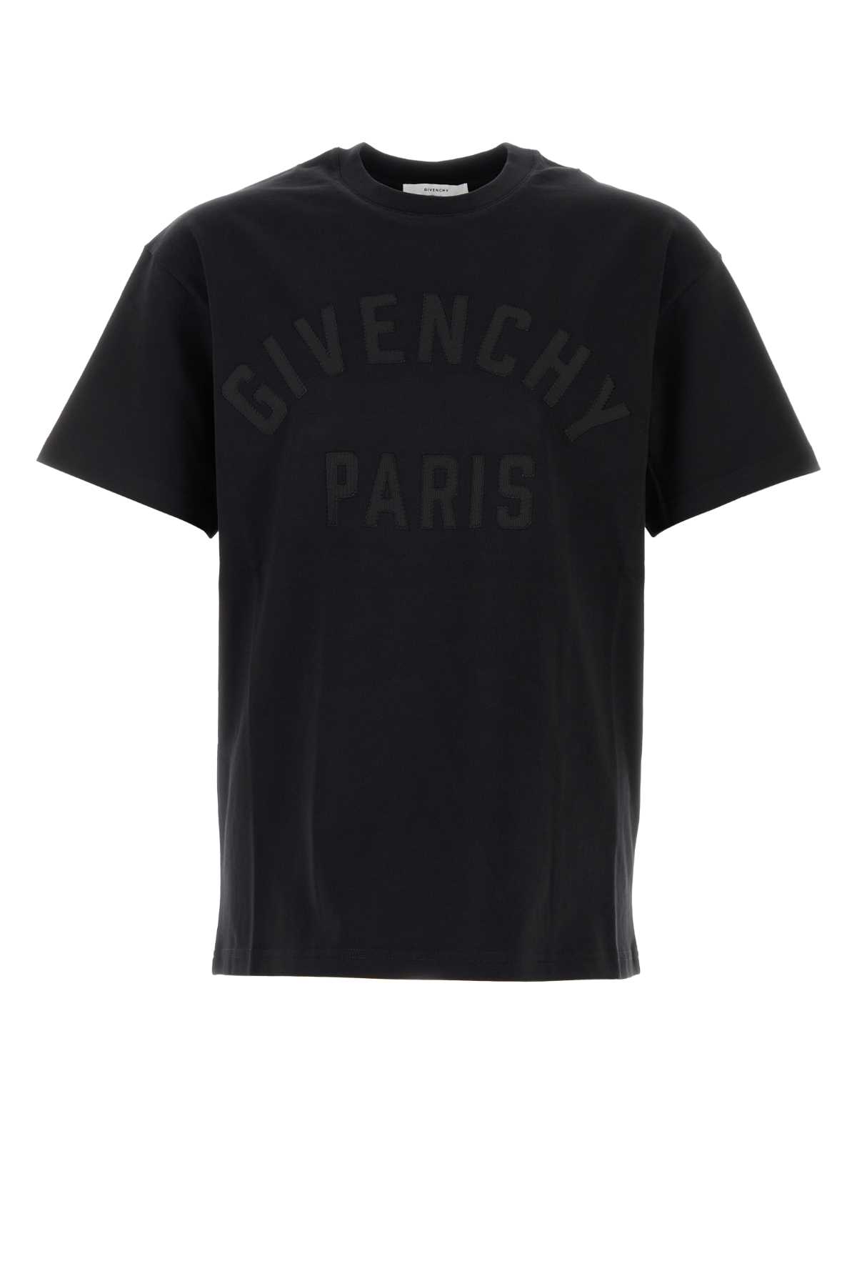 Givenchy Men Cotton T-shirt In Black