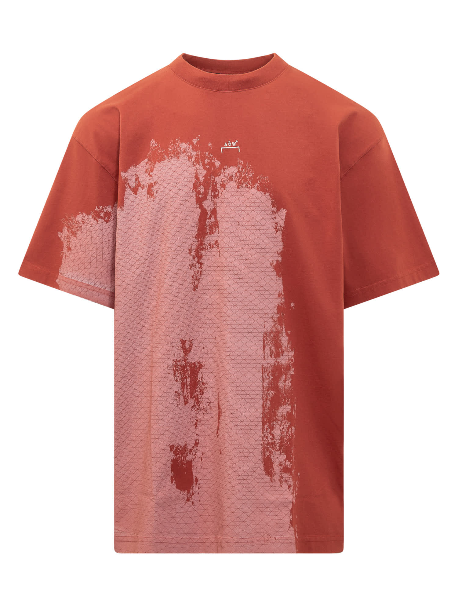 Shop A-cold-wall* Brushstroke T-shirt In Rust
