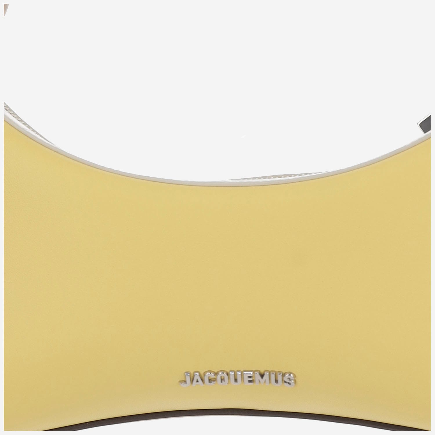 Jacquemus 'le Grand Bisou Perle' Yellow Shoulder Bag With Adjustable Shoulder Strap And Front Logo In Yellow
