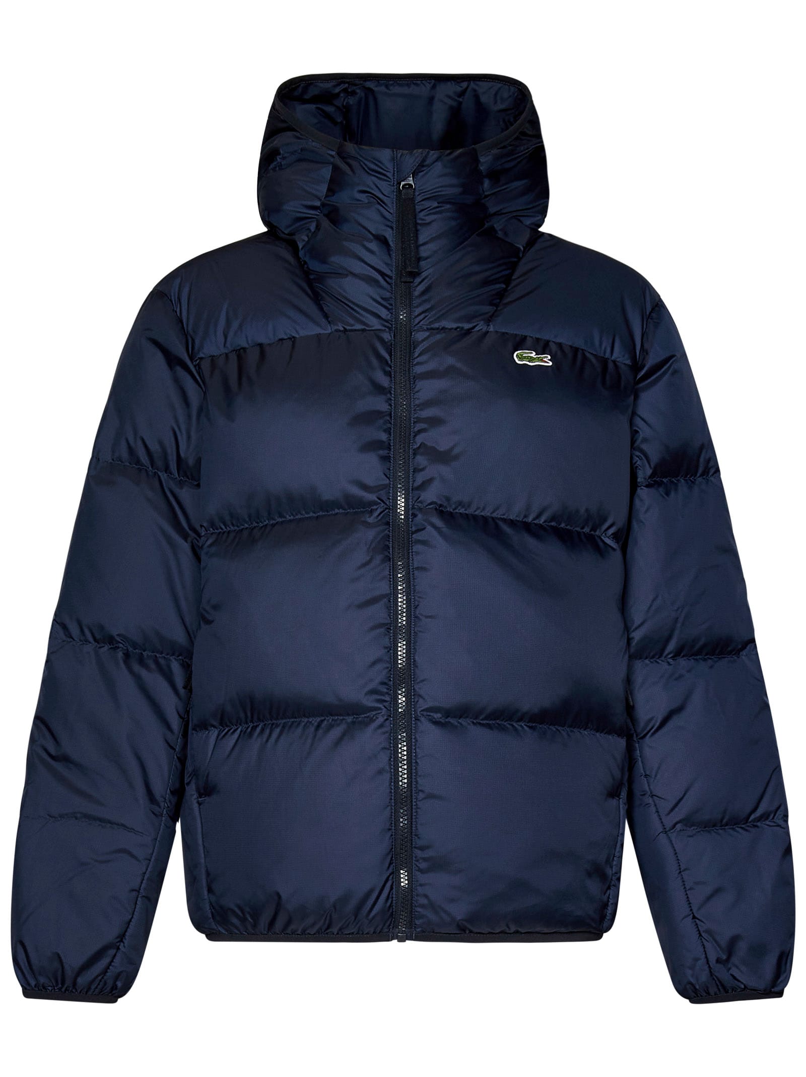 Shop Lacoste Down Jacket In Blue