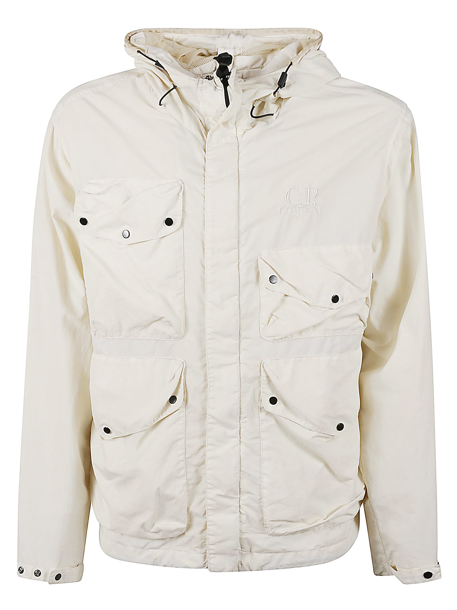 C.p. Company C. P. Company Technical Goggle Windbreaker Jacket In Beige