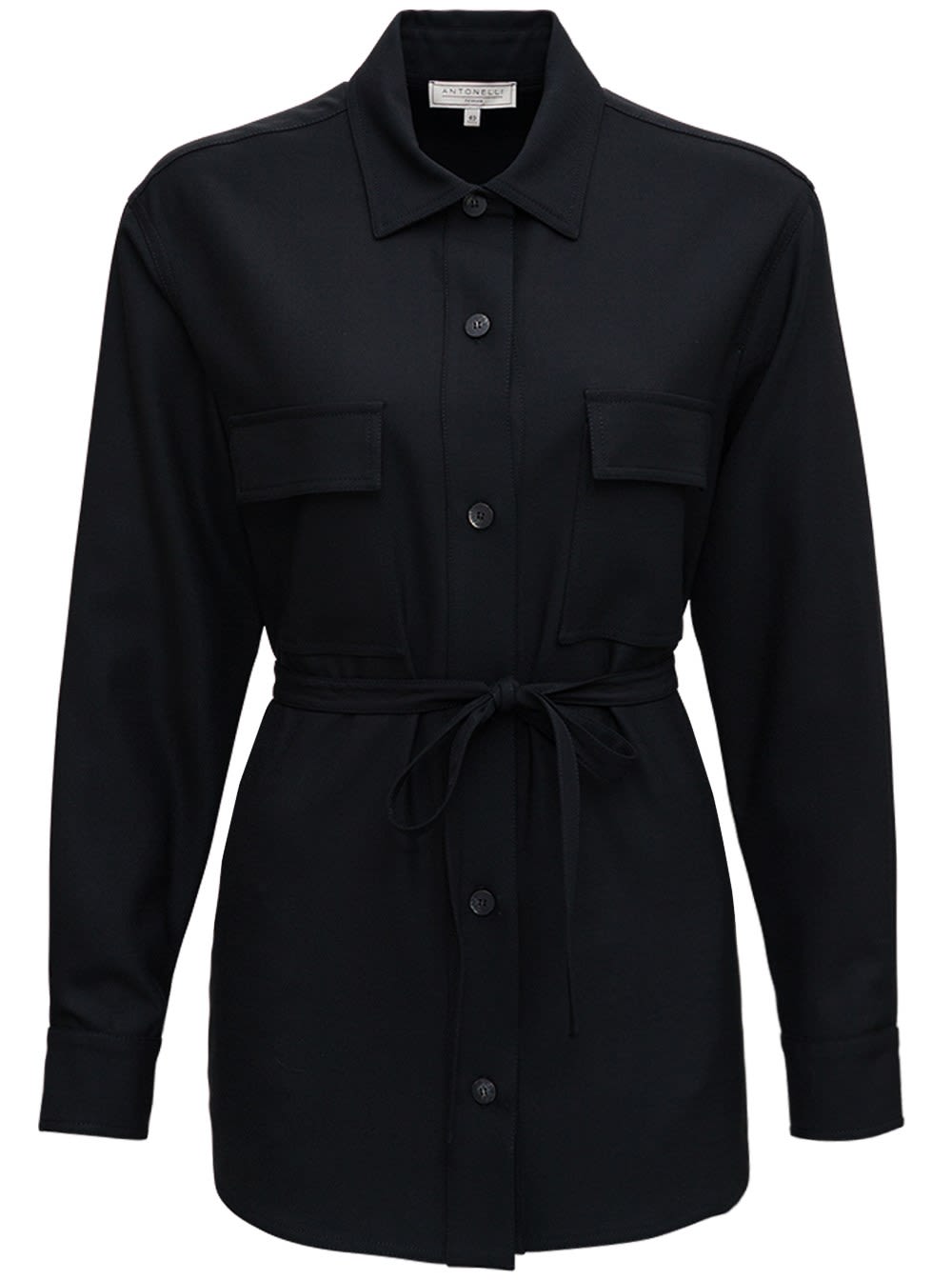 Antonelli Cloe Jacket In Black Wool Blend