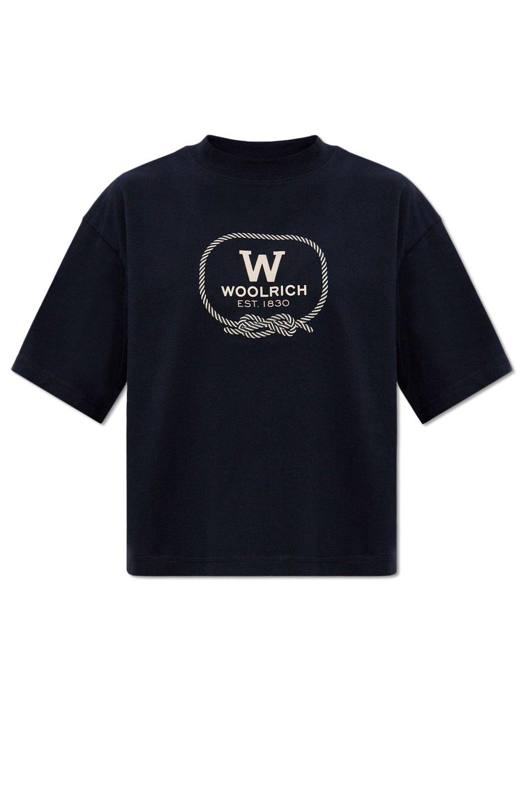 Shop Woolrich Graphic Printed Oversized T-shirt
