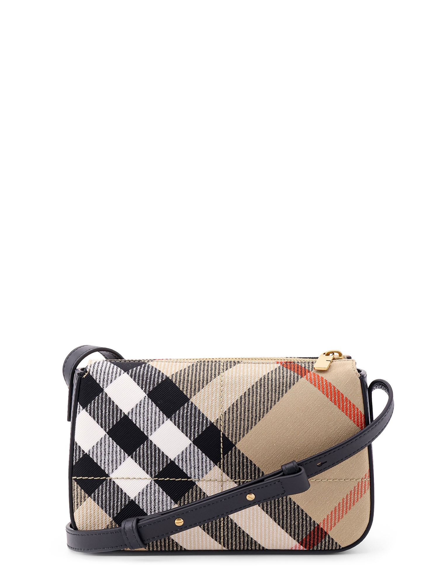 Shop Burberry Snip Shoulder Bag In Beige