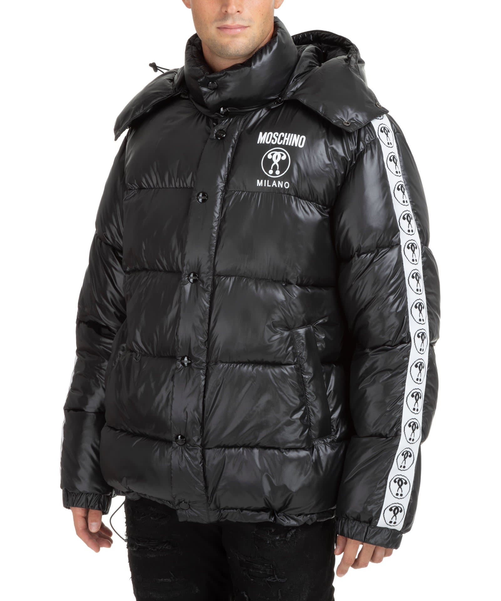 Moschino Double Question Mark Down Jacket Moschino