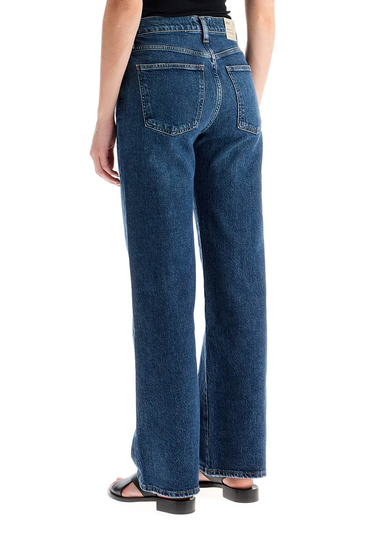 Shop Agolde Straight Harper Jeans For Women In Tempo (blue)