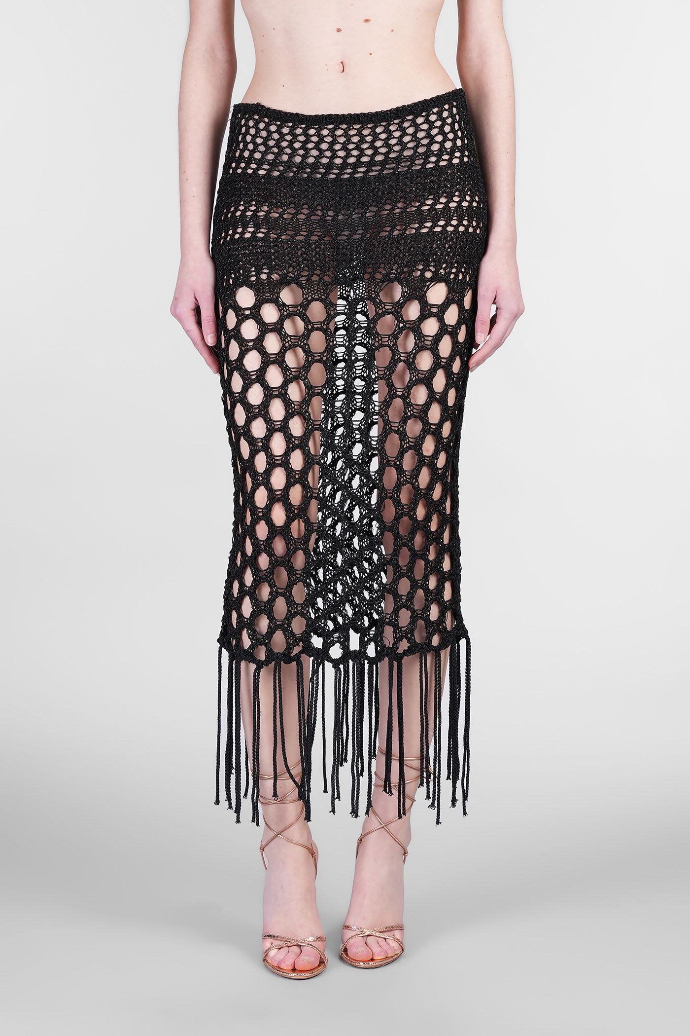 Skirt In Black Cotton