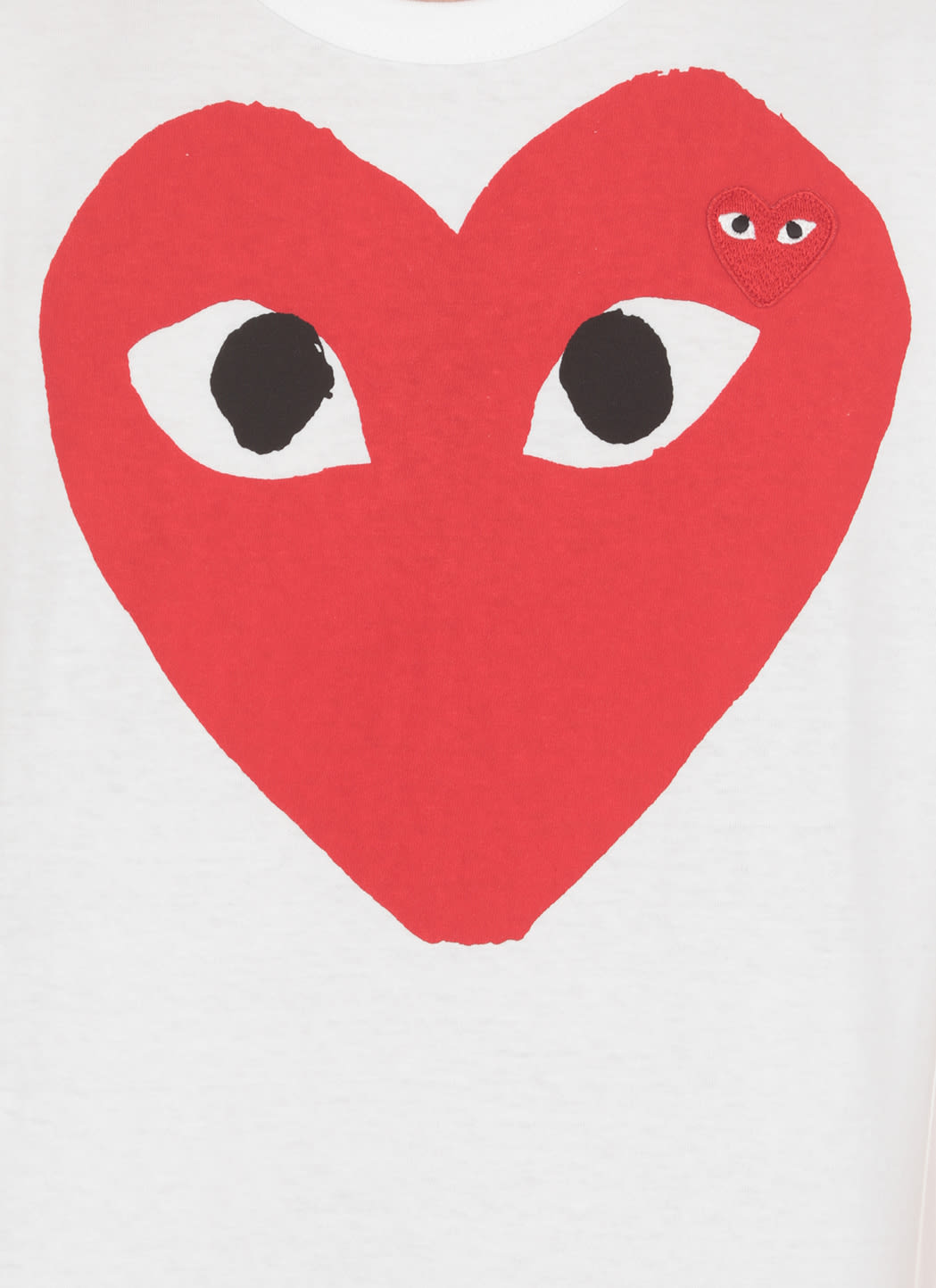 Shop Comme Des Garçons Play T-shirt With Logo In White