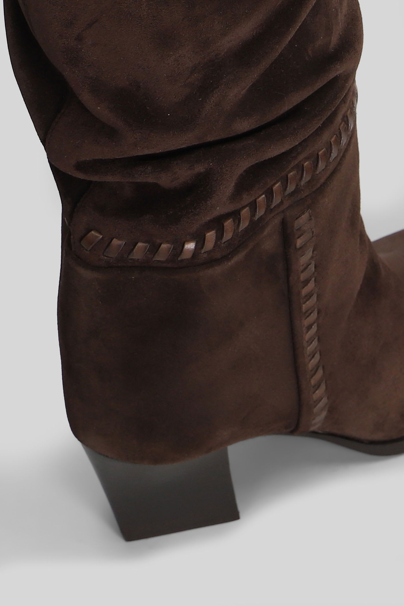 Jimmy Choo Hart 60 Suede Knee-high Boots In Brown