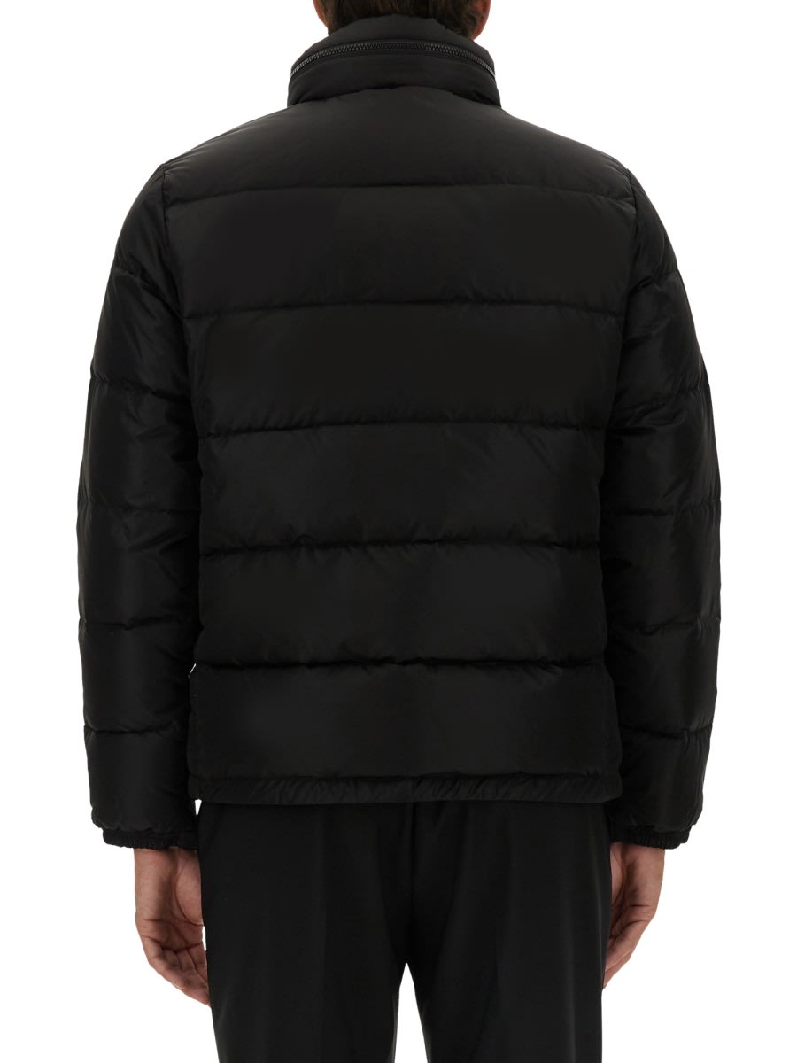 Shop Aspesi Nylon Down Jacket In Black