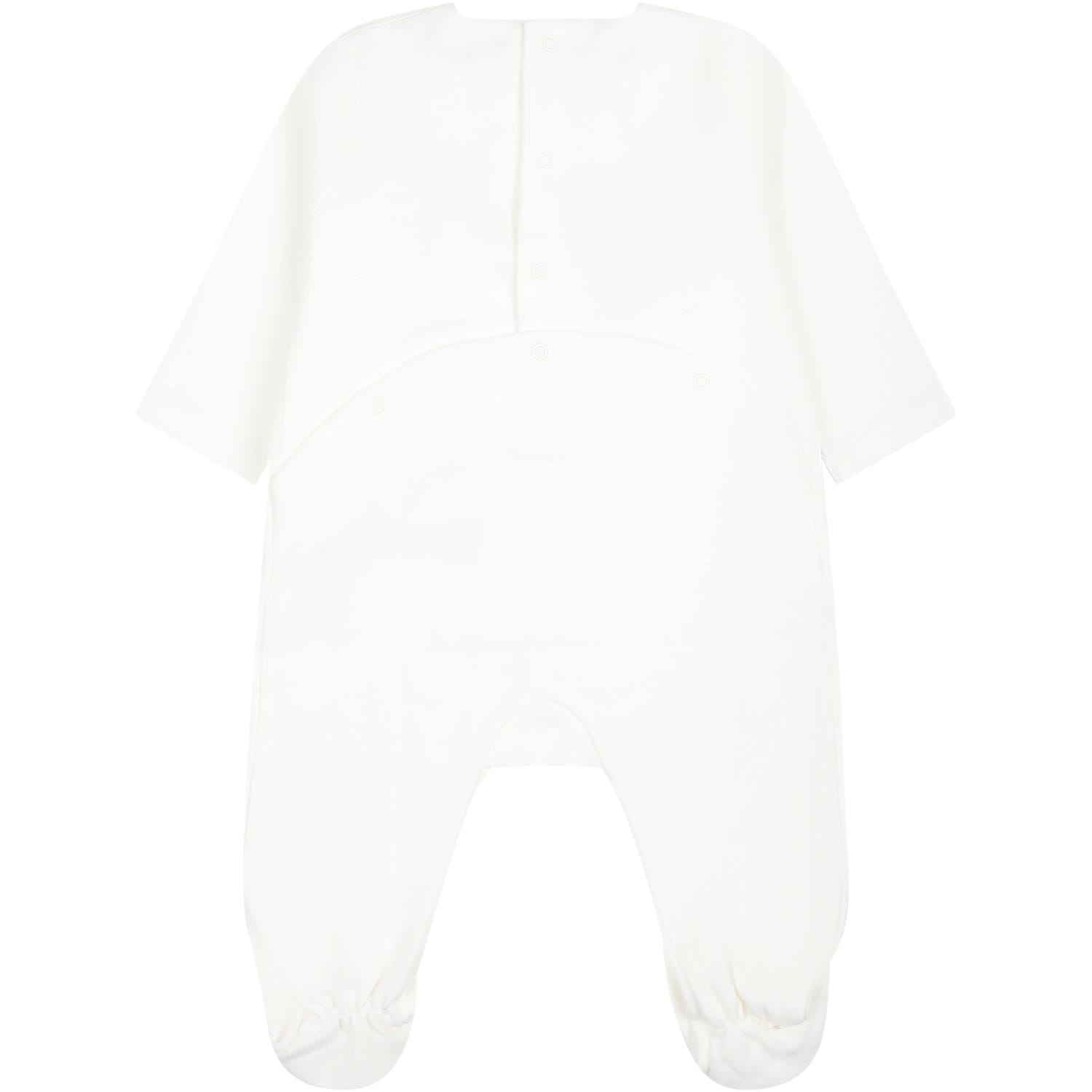 Shop Chloé White Set For Baby Girl With Logo In Bianco