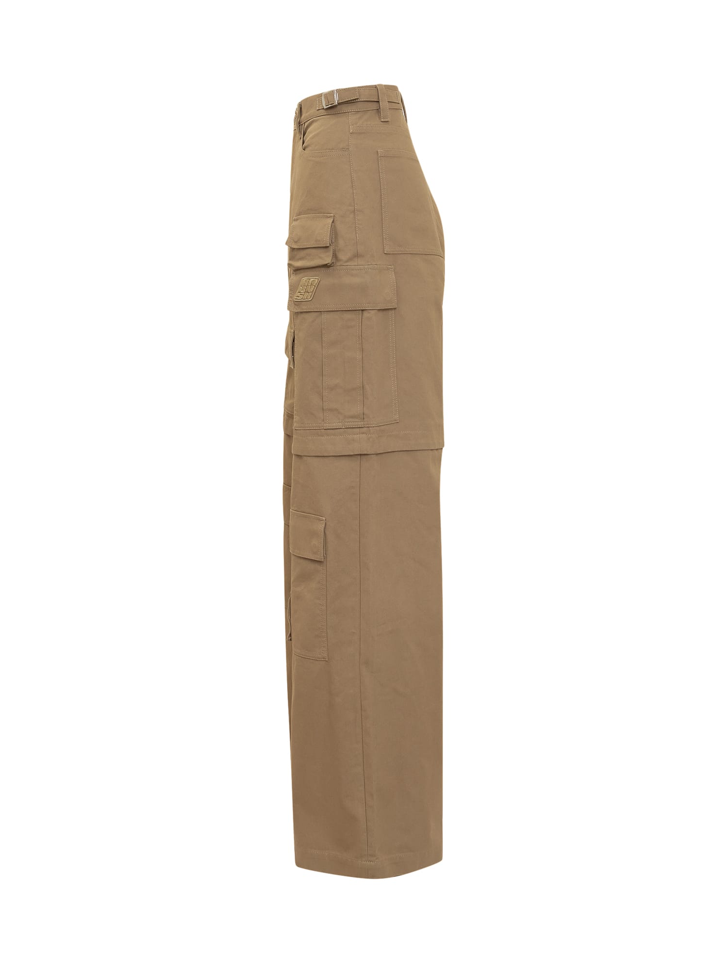 Shop Ambush Cargo Wide Pants In Curry