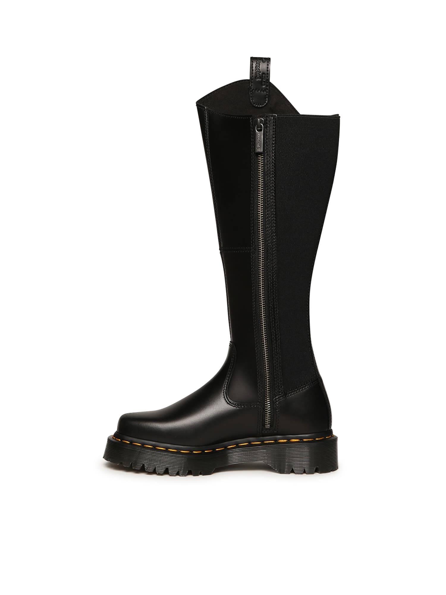 Dr. Martens Black Amaayah Knee High Leather Tall Boots