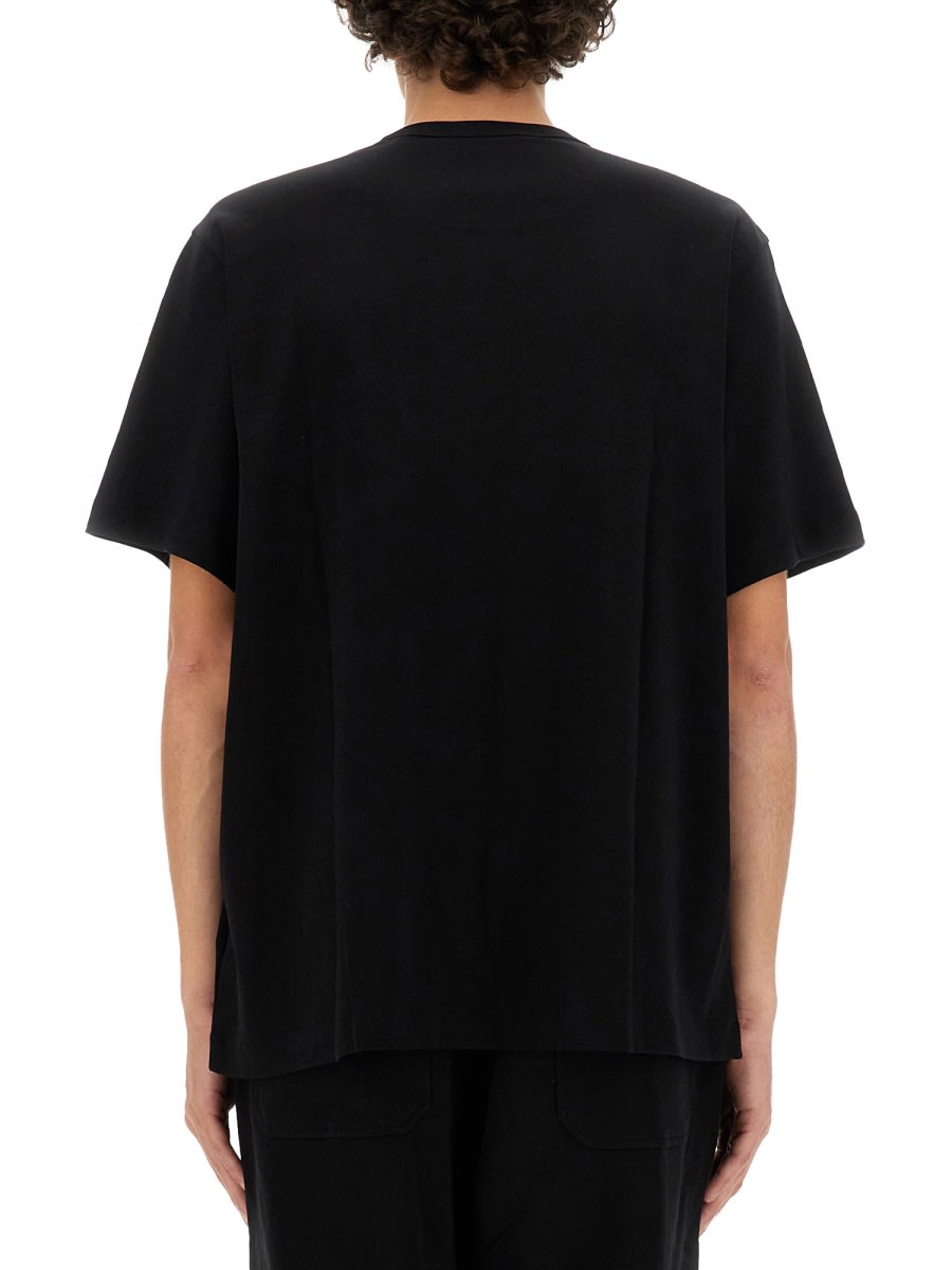 Shop Helmut Lang Metal Logo T-shirt In Black