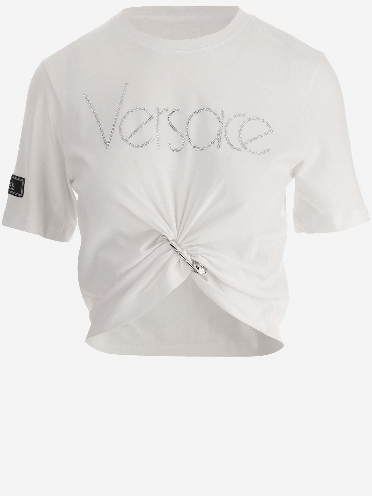 Shop Versace 1978 Re-edition T-shirt With Logo In White