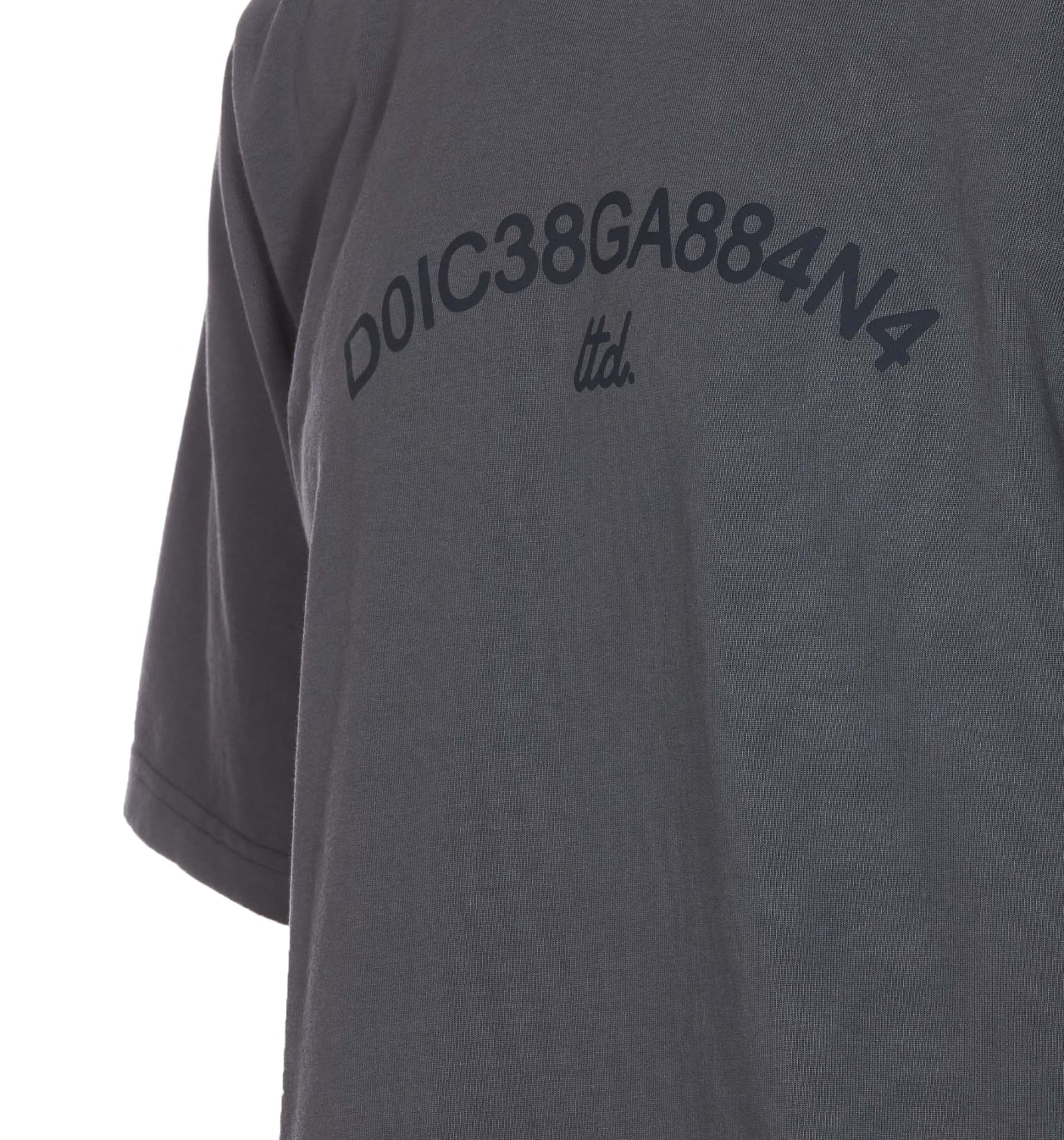 Shop Dolce & Gabbana Logo T-shirt In Grey