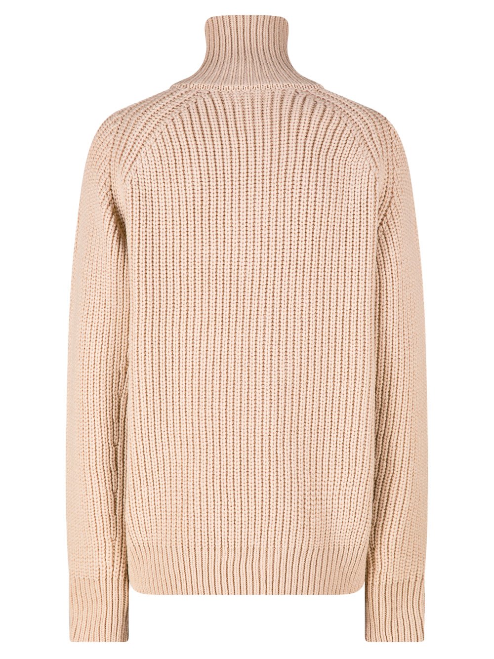 Shop Dries Van Noten Roll-neck Knitted Jumper In Beige