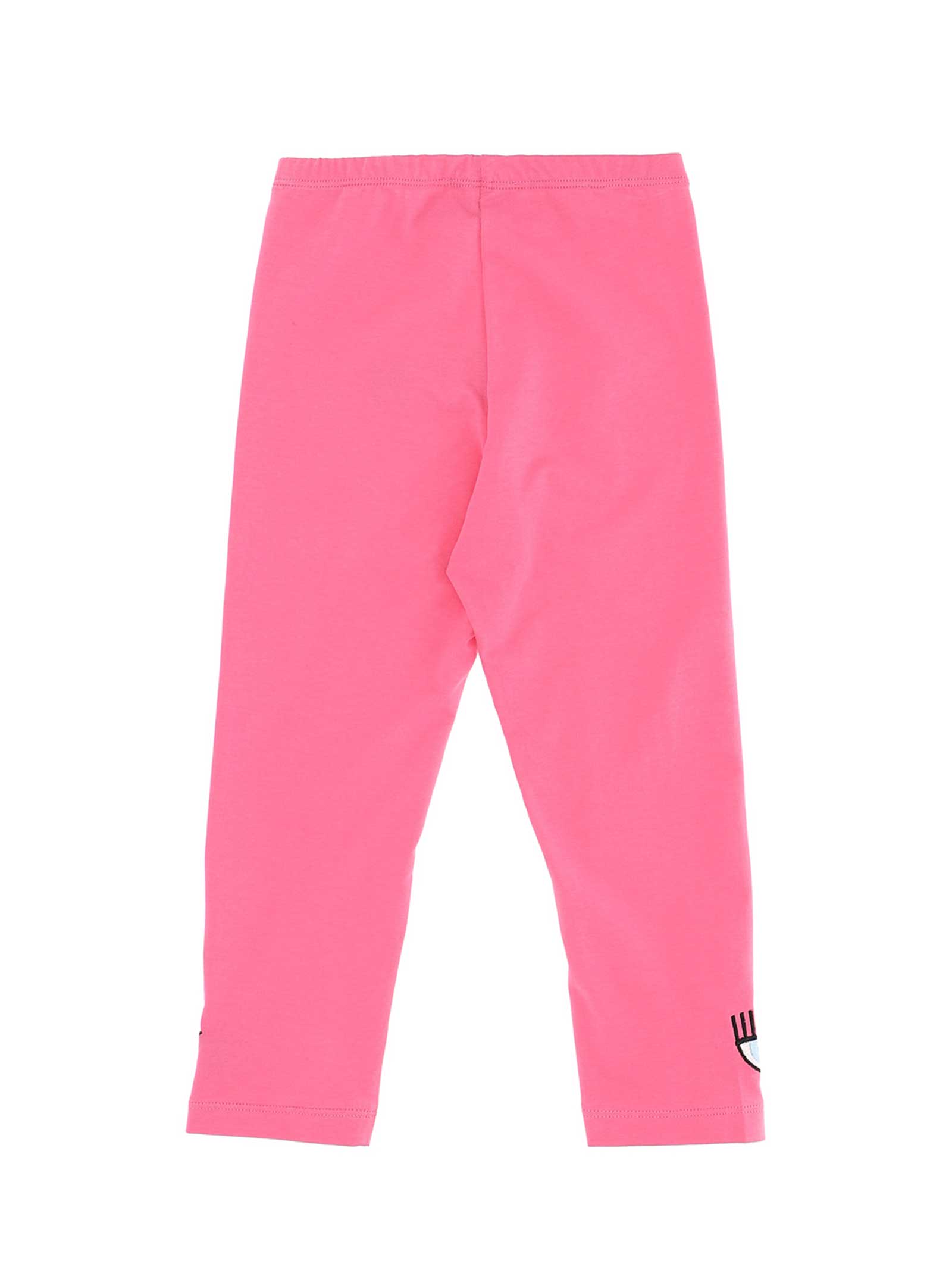 Shop Chiara Ferragni Pink Leggings In Fuxia