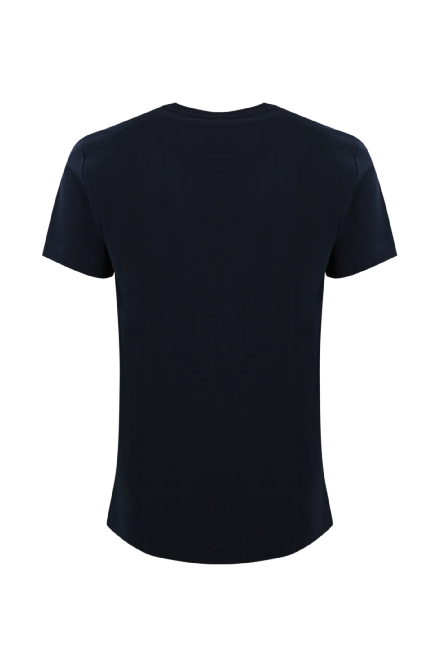 Shop Fay Cotton T-shirt With Pocket In Blu