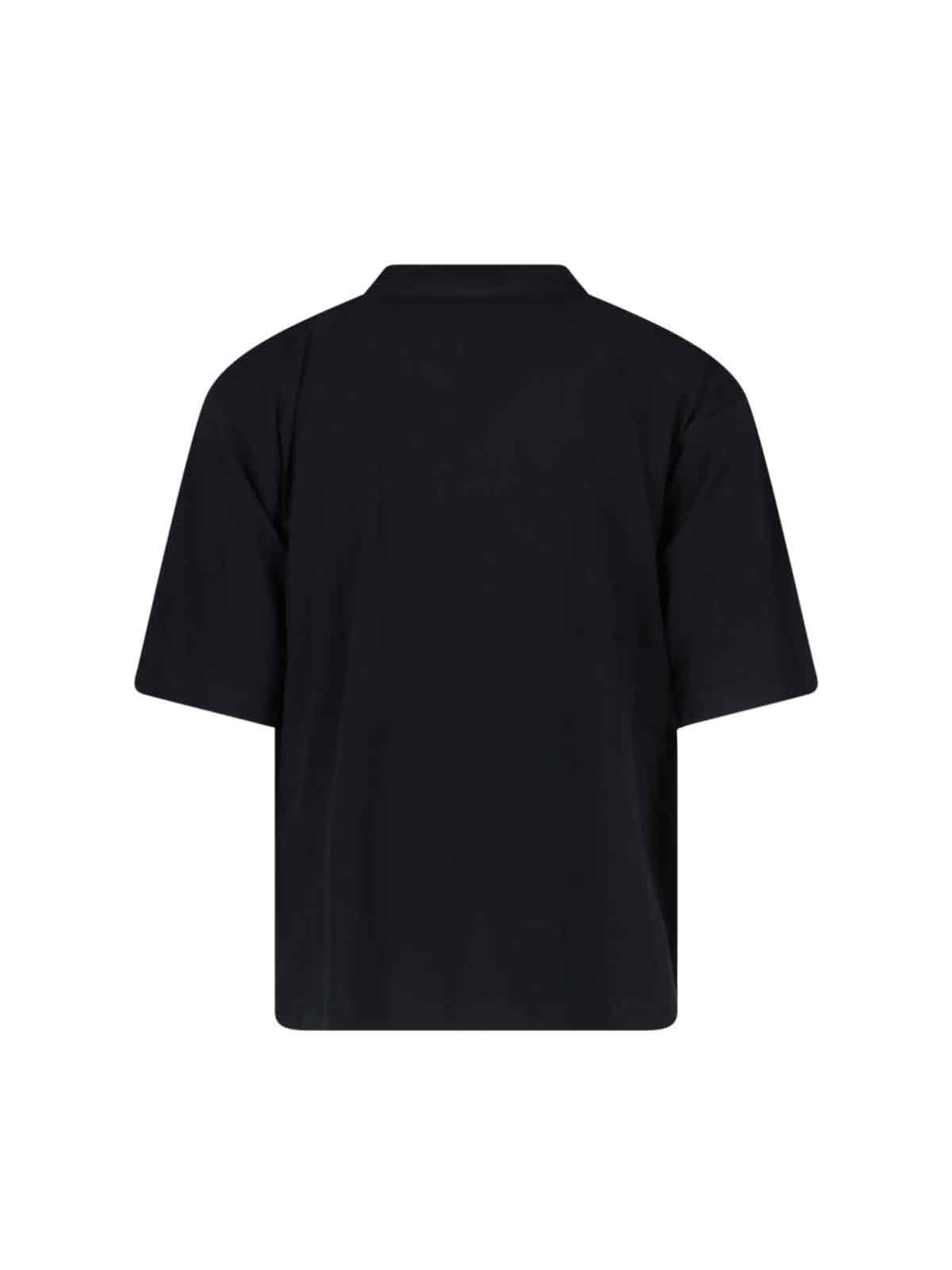 Marni Crew Neck Short Sleeves In Black