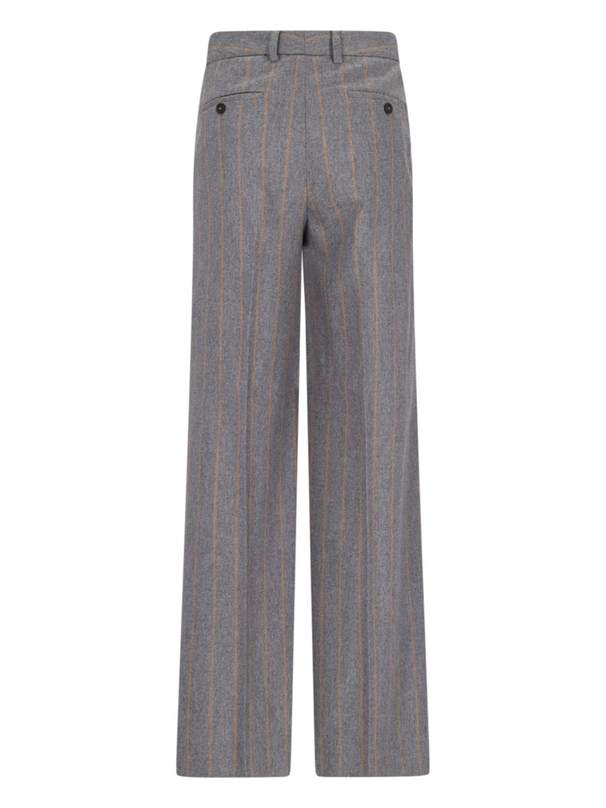 Shop Incotex Pinstriped Straight Pants In Gray