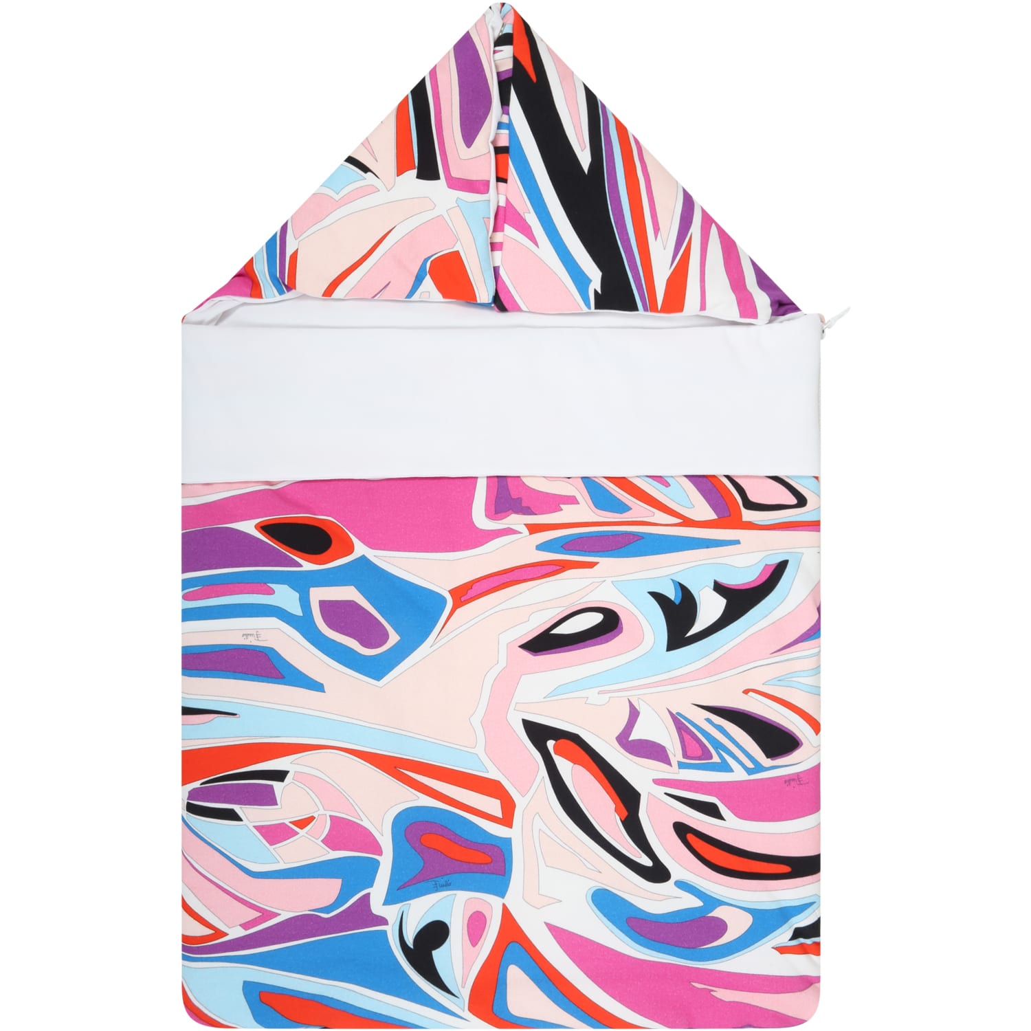 Emilio Pucci Multicolor Sleeping Bag For Baby Girl With Logo