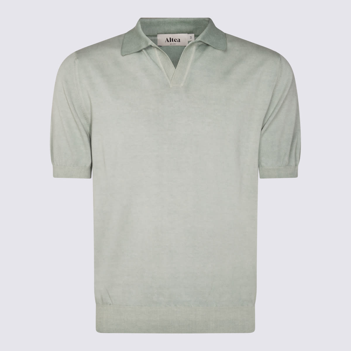 Green Cotton Polo Shirt