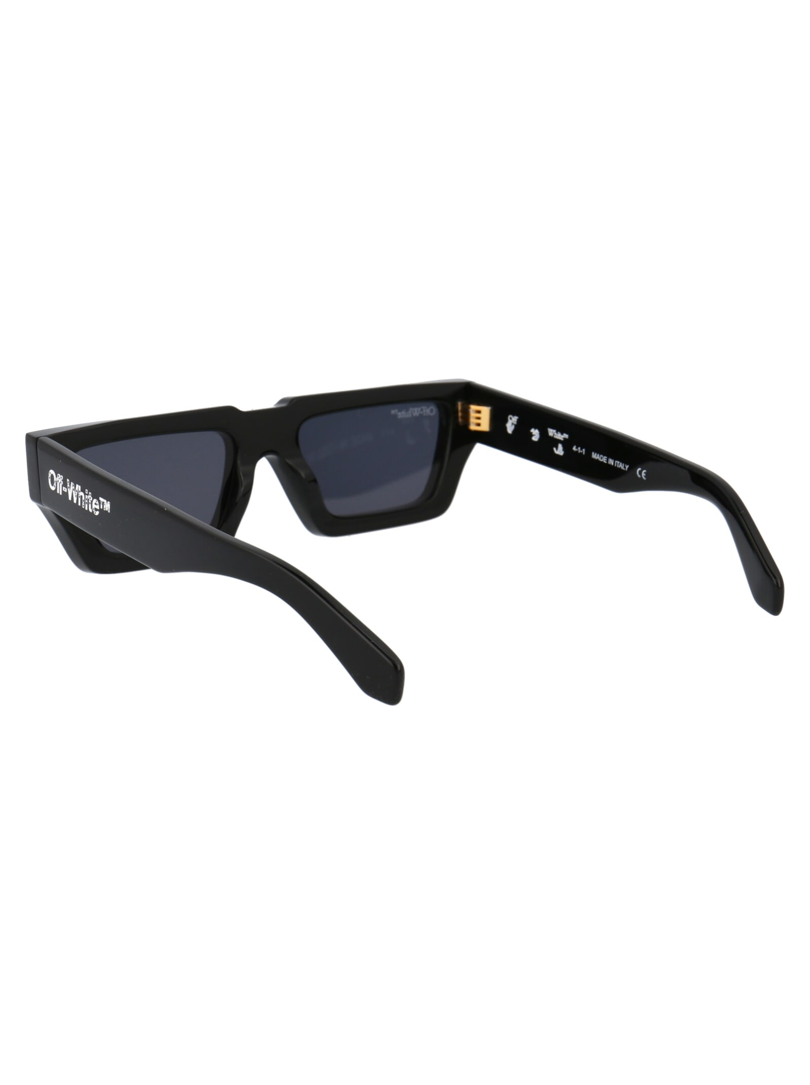 Shop Off-white Manchester Sunglasses In 1007 Black Dark Grey