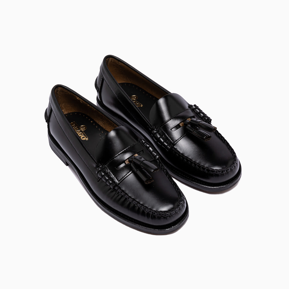 Shop Sebago Classic Dan Multi Tassel Loafers In Black
