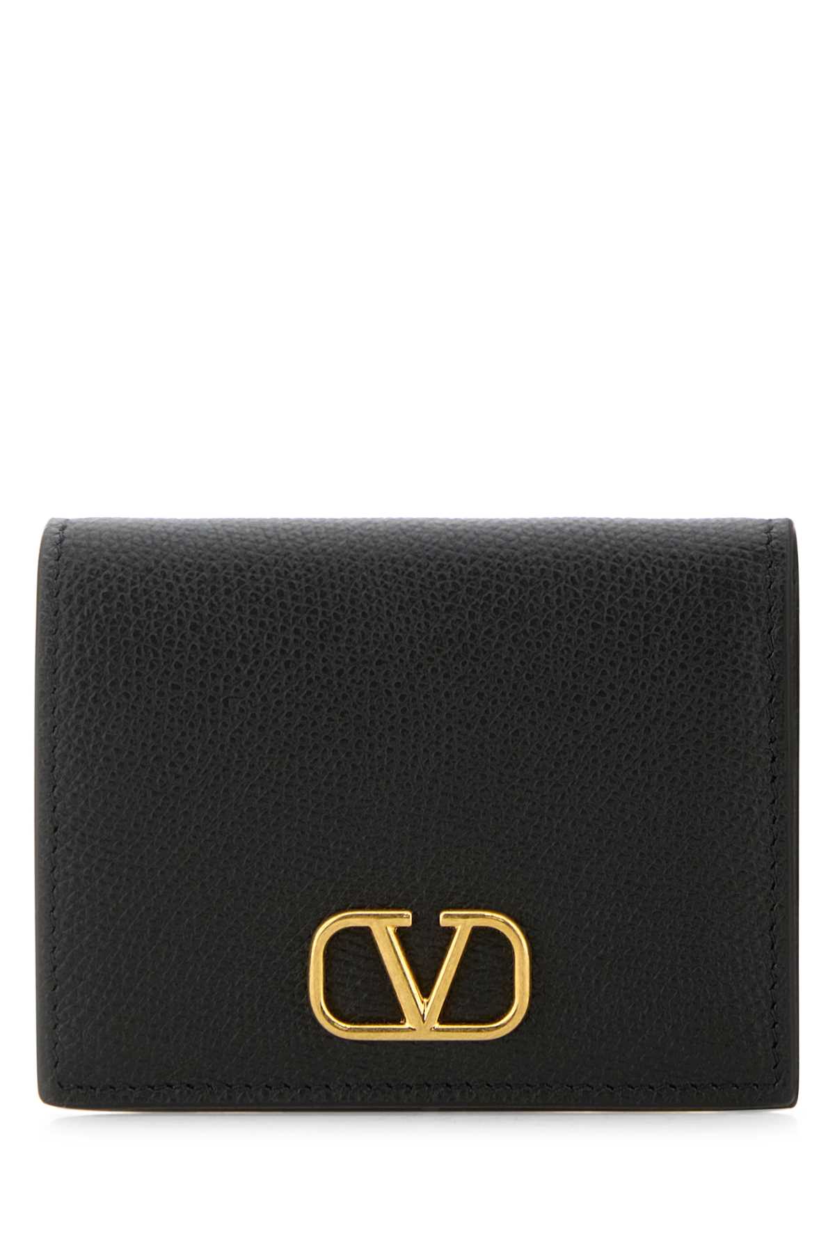 VALENTINO GARAVANI BLACK LEATHER WALLET 